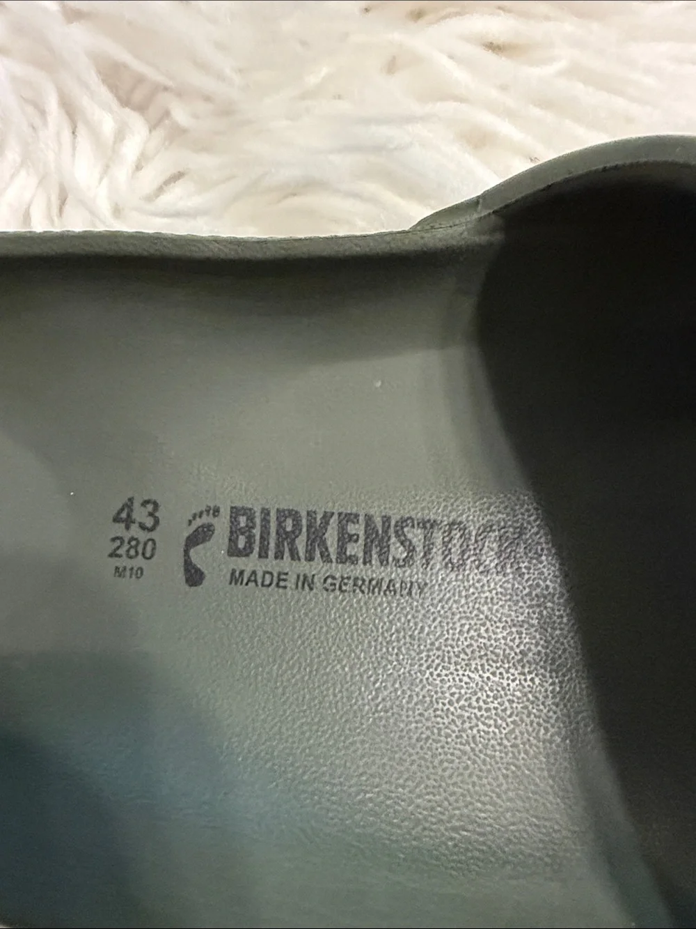 Birkenstock Olive Green EVA Slide Sandals size 43 USA (10)